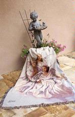 Angelic Trio Tapestry Throw