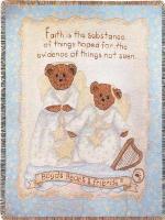 Boyds Bear Faith Is The Substance Tapestry Throw