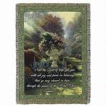 The Garden of Hope with Verse Tapestry Throw