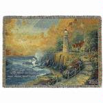 The Light of Peace with Verse Tapestry Throw