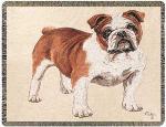 Pedigree Bulldog Tapestry Throw