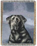 Pedigree Black Lab Tapestry Throw