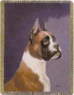 Pedigree Boxer Tapestry Throw