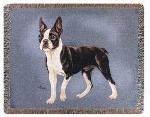 Pedigree Boston Terrier Tapestry Throw