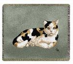 SALE Calico Cat Tapestry Throw