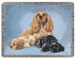 Pedigree Cocker Spaniel Tapestry Throw