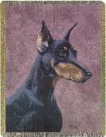 Pedigree Doberman Tapestry Throw