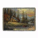 A Peaceful Retreat with Verse Tapestry Throw