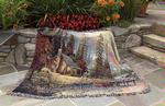 A Peaceful Retreat with Verse Tapestry Throw