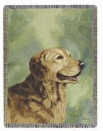 Pedigree Golden Retriever Tapestry Throw