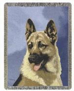 Pedigree German Shepherd Tapestry Throw