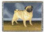 Pedigree Pug Tapestry Throw