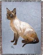 SALE Siamese Cat Tapestry Throw