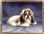 Pedigree Shih Tzu Tapestry Throw