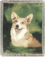 Pedigree Welsh Corgi Tapestry Throw