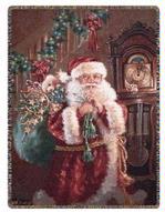 NEW Santa Not a Creature Tapestry Throw