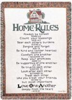 Home Rules Tapestry Throws