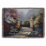  SALE 1 IN STOCK Victorian Garden with Verse Tapestry Throw