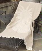 Natural Pineapple Woven Throw Blanket