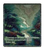 Petals of Hope, Psalms 23:2 Tapestry Throw