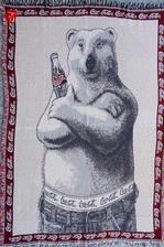 Coco Cola Bear Throw Blanket