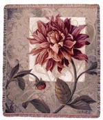 Tellised Dahlias Tapestry Throw