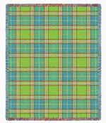 Freshwater Plaid Tapestry Throw