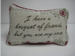 Friends Tapestry Word Pillow