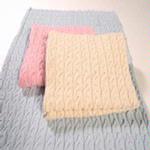 NEW Natural Baby Cable Knit Blanket