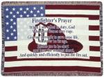 A Gift to Remember Firefighter's Prayer Tapestry Throw