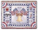 A Gift to Remember 4th of July Tapestry Throw