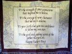 A Gift to Remember Father's Day Tapestry Throw