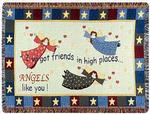 A Gift to Remember Angel Friend Tapestry Throw