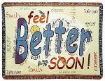 A Gift to Remember Feel Better Tapestry Throw
