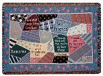 A Gift to Remember Friends Patchwork Tapestry Throw 