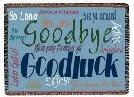 A Gift to Remember Goodbye Tapestry Throw
