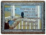 A Gift to Remember Retirement Tapestry Throw