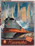 Hiawatha Train Tapestry Throw