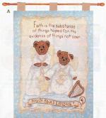  SALE Boyds Bear Faith Is The Substance Tapestry Wall Hanging