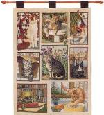 Kitty Corner Tapestry Wall Hanging