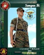 US Marine Military Personalized Photo Tapestry Throw