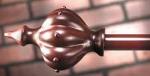 Crown Finial Curtain, Drapery or Wall Hanging Rod