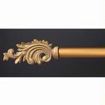 Scroll Leaf Rod, Curtain, Drapery or Wall Hanging Dowel