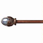 Winery Rod with Finial, Curtian, Drapery and Wall Hanging Finial & Dowel