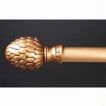 Artichoke Finial Rod Curtain, Drapery or Wall Hanging Rod