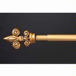 Gold Fleur Finial Rod, Drapery, Wall Hanging Rod