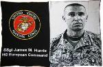 Marine Black Personalized Photo Throw ™ 
