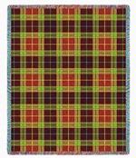 Woods Plaid Tapestry Throw