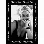 I Love You Border Photo Throw ™