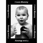 I Love Mommy Border Photo Throw ™
